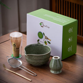 Buucup matcha whisk with 76-tine design for velvety froth