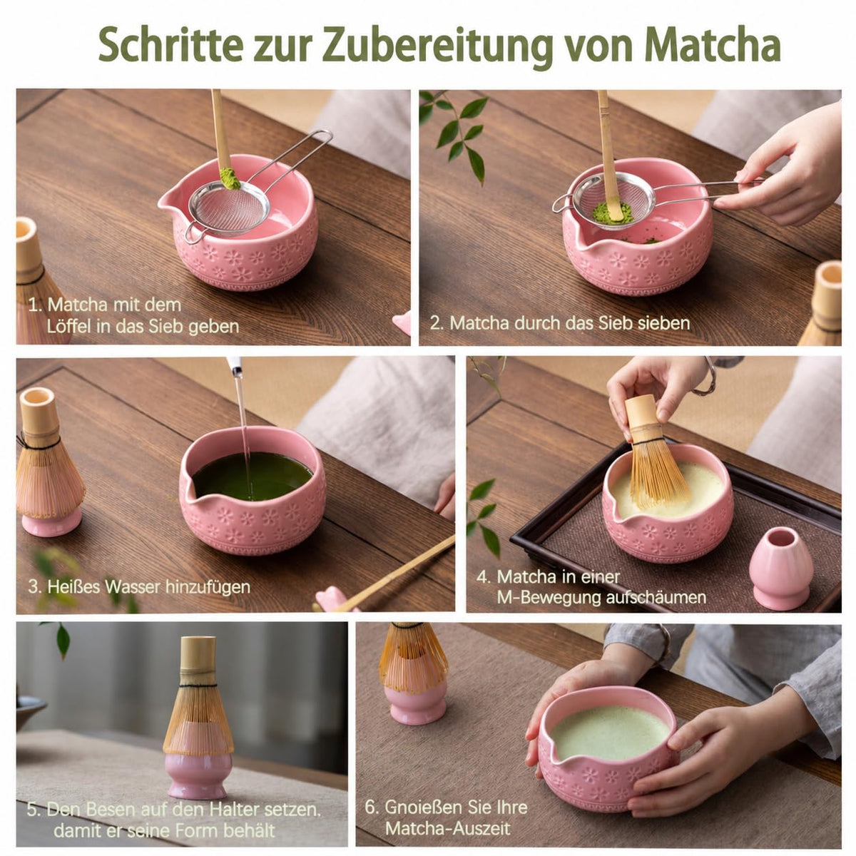 Buucup matcha whisk holder adds decorative, tidy display.