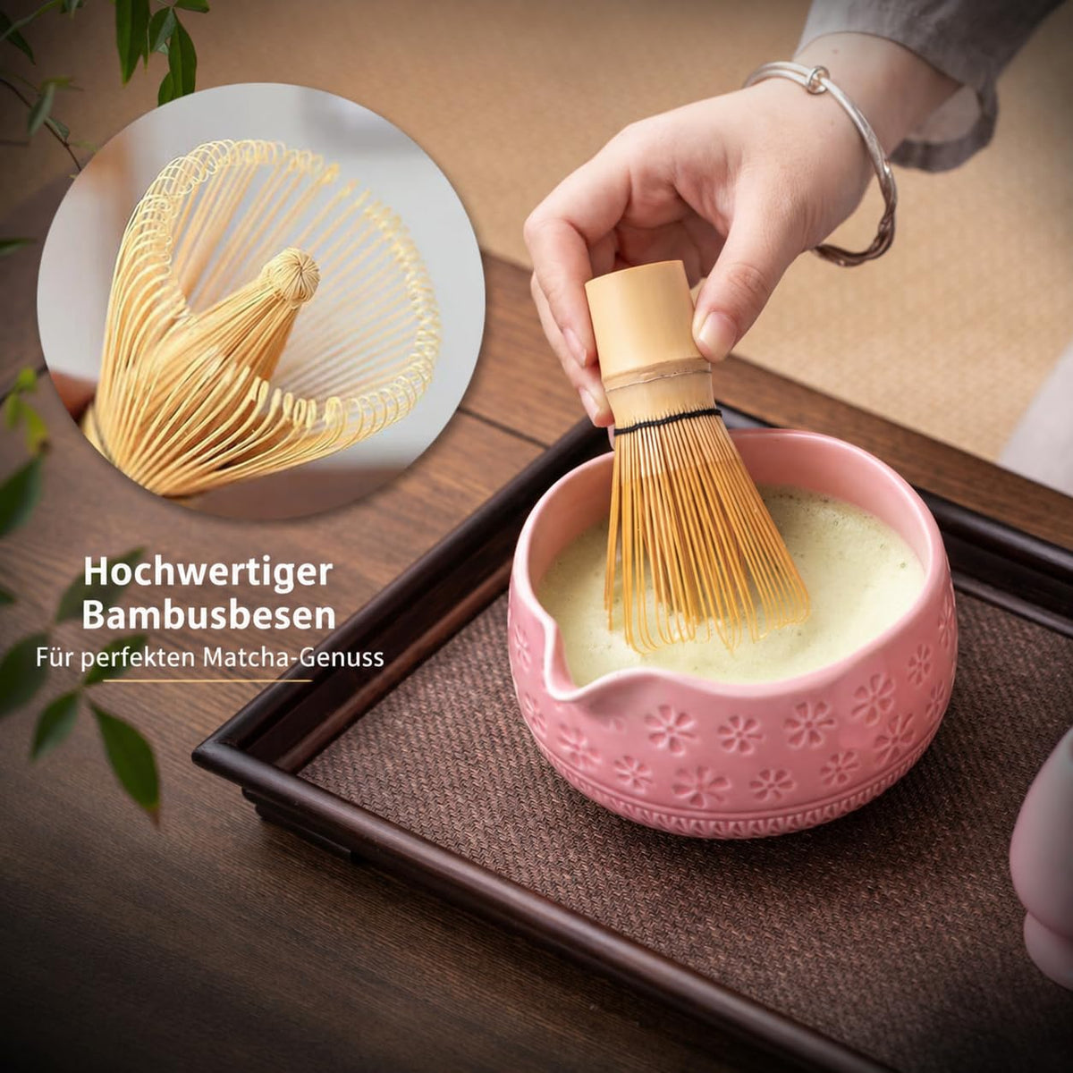 Buucup stainless steel sifter for smooth, lump-free matcha.