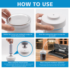 BUVLIVU lid opener helps access mason jar lids quickly during prep.