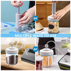 BUVLIVU manual vacuum pump provides portable sealing on the go.