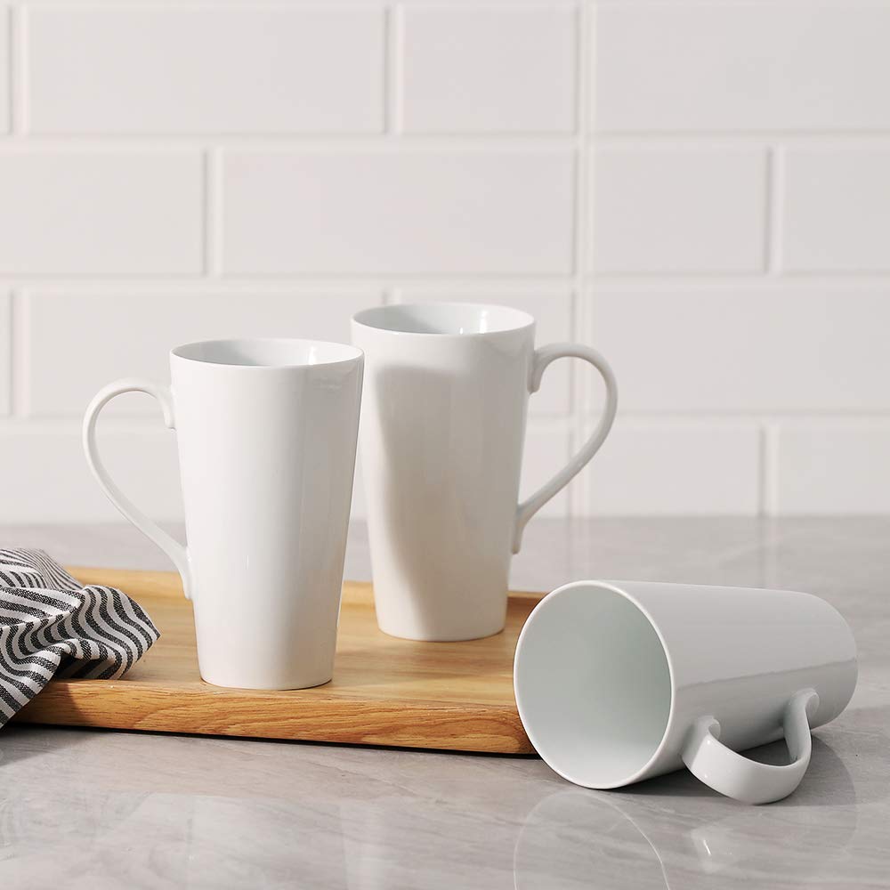 Buyajuju sturdy mug with wide, comfy handle for large drinks