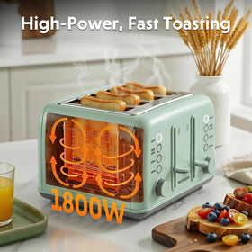 BuyDEEM DT640 high lift lever for easy bread removal.