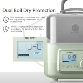 BUYDEEM G553 control panel with easy one-touch programs