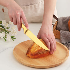Buyer Star brand logo with knives communicates quality and reliable kitchen tools