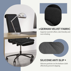 Buyue cushion bottom silicone anti-slip fabric keeps chair stable on smooth surfaces.
