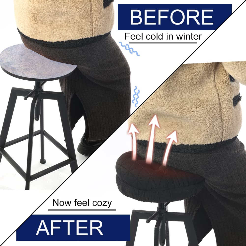 Buyue cushion on kitchen bar stool adds everyday seating comfort.