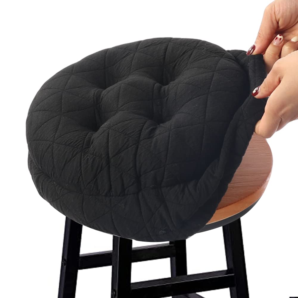 BUYUE round bar stool cushion front view with anti-slip backing for stable seating