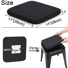 BUYUE square cushions with magnetic attachment for secure bar stool use.