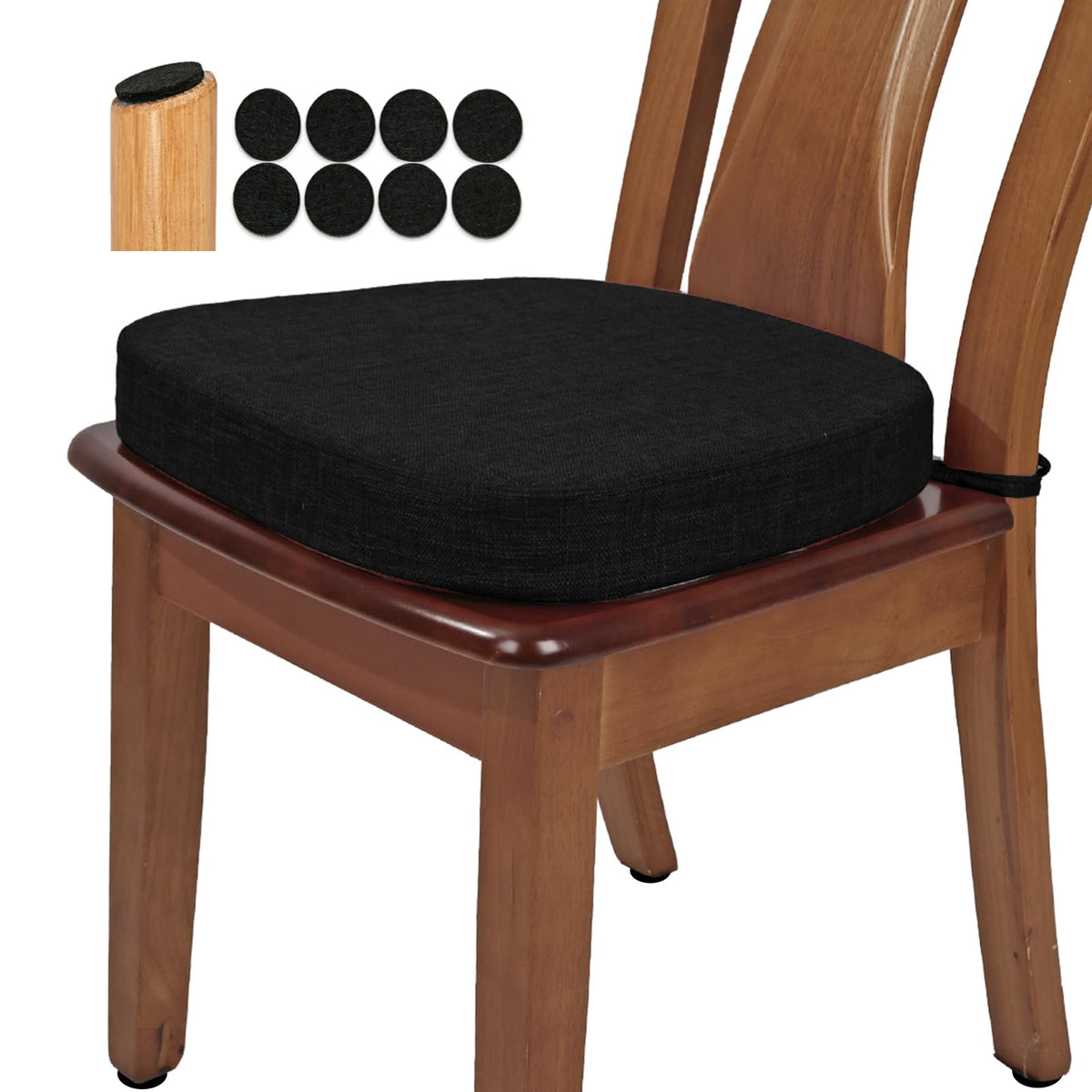 BUYUE thickened woven chair cushion, top view, enhanced dining comfort