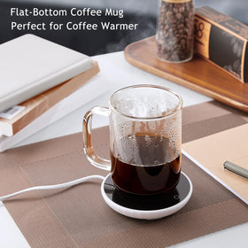 BWODYAY close-up of borosilicate glass mug highlighting durability for daily use