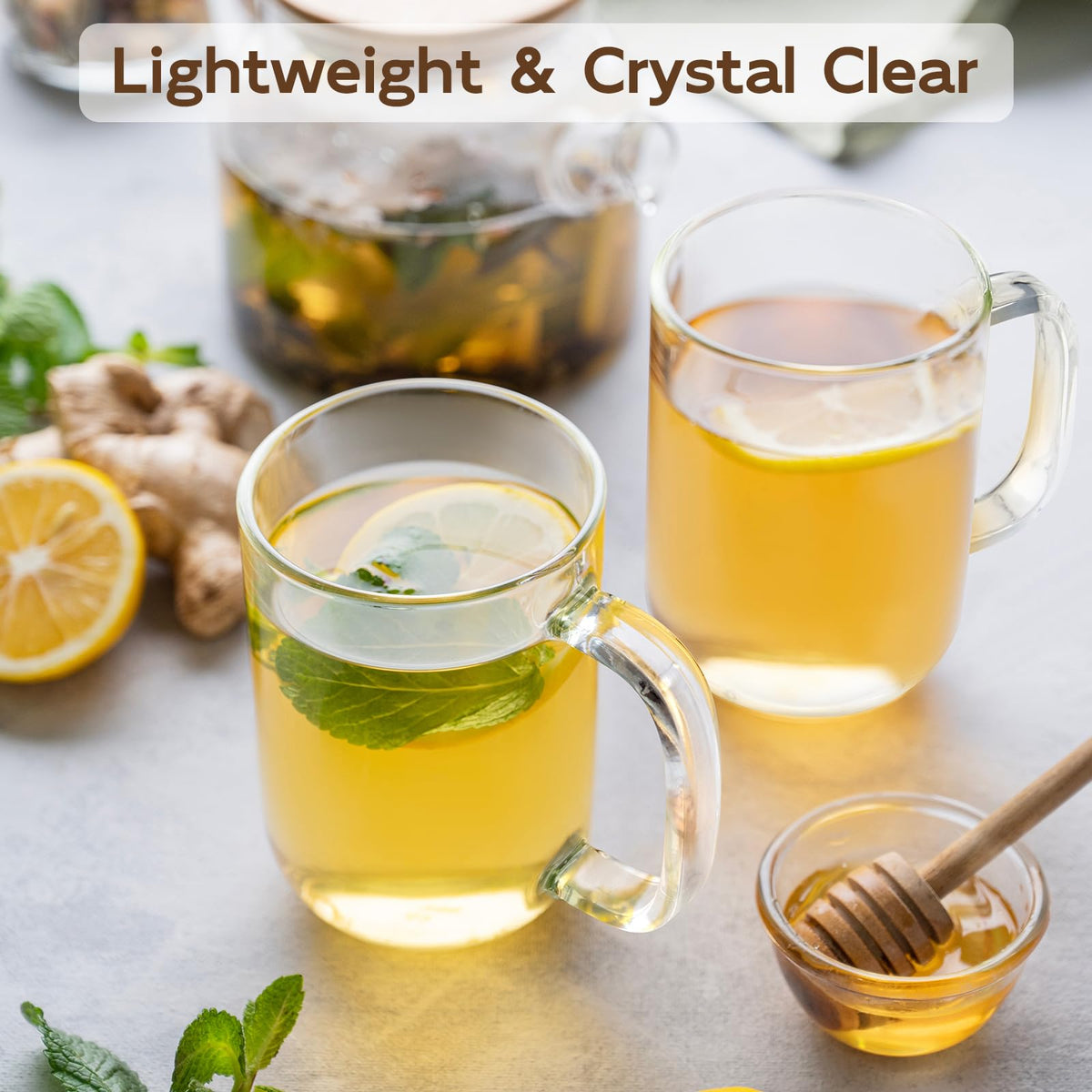 BWODYAY heat-resistant glass mug demonstrates temperature versatility for hot or cold drinks