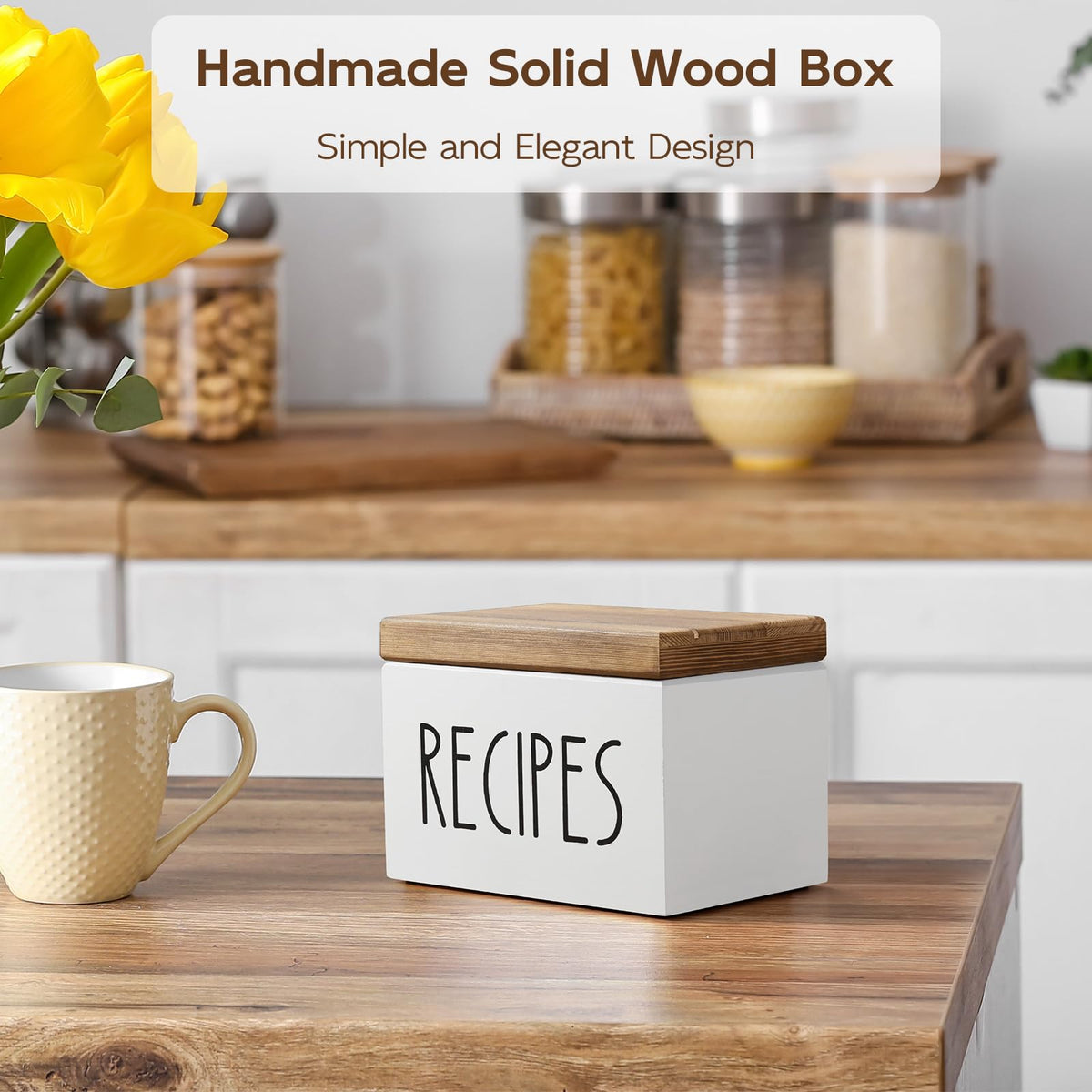 BWODYAY solid wood box closeup showing grooved top