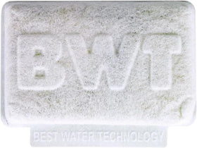 Three-pack of BWT Bestsave M pads for ongoing coffee machine protection.