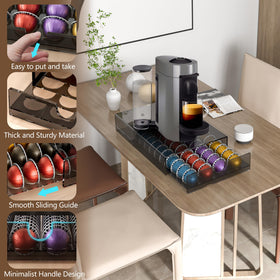 BXINREDA durable acrylic construction for long-lasting pod storage