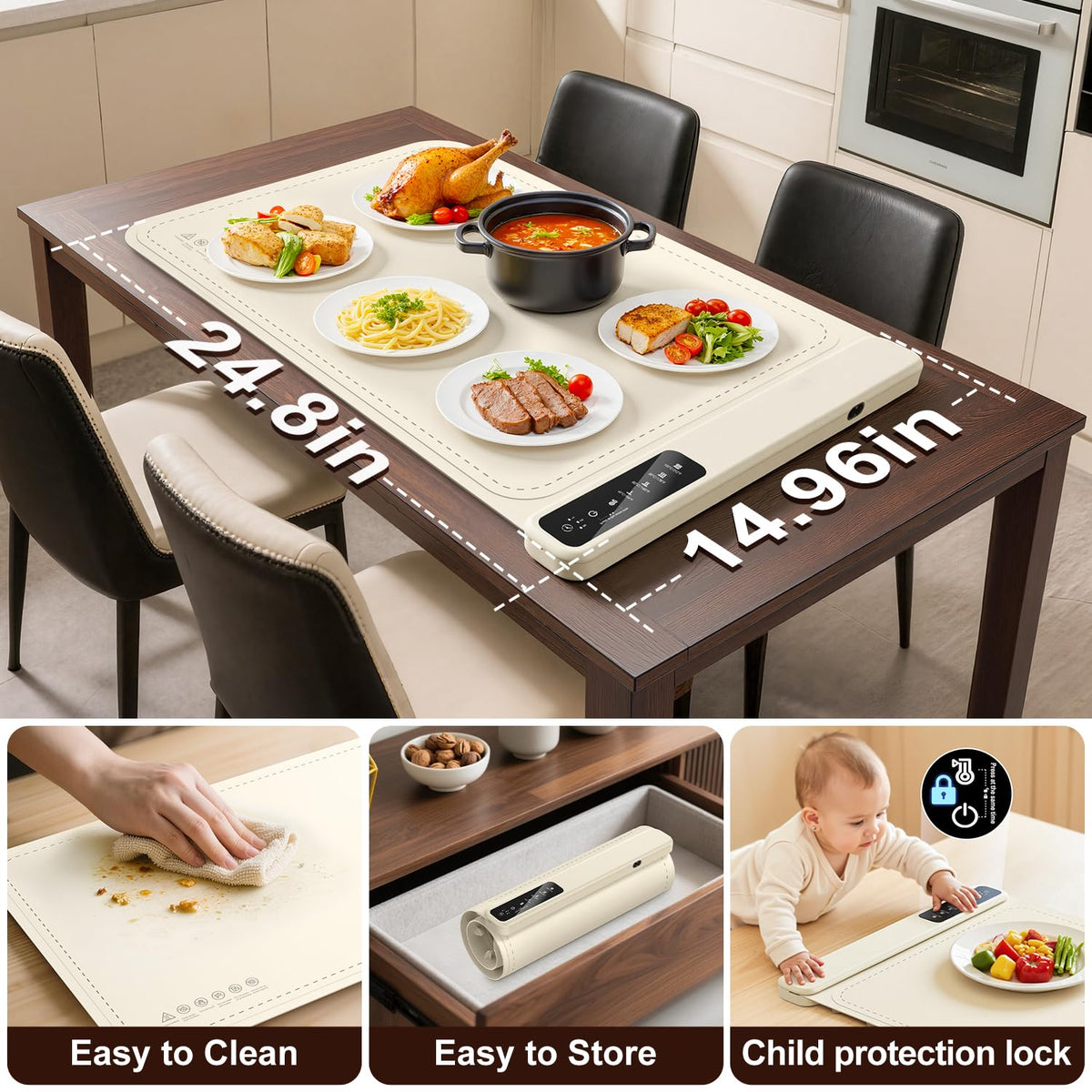 BXJUW warming mat includes a 1-year warranty and reliable support.