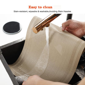 Bxzandya placemats with non-slip bottom keep plates stable during busy meals.