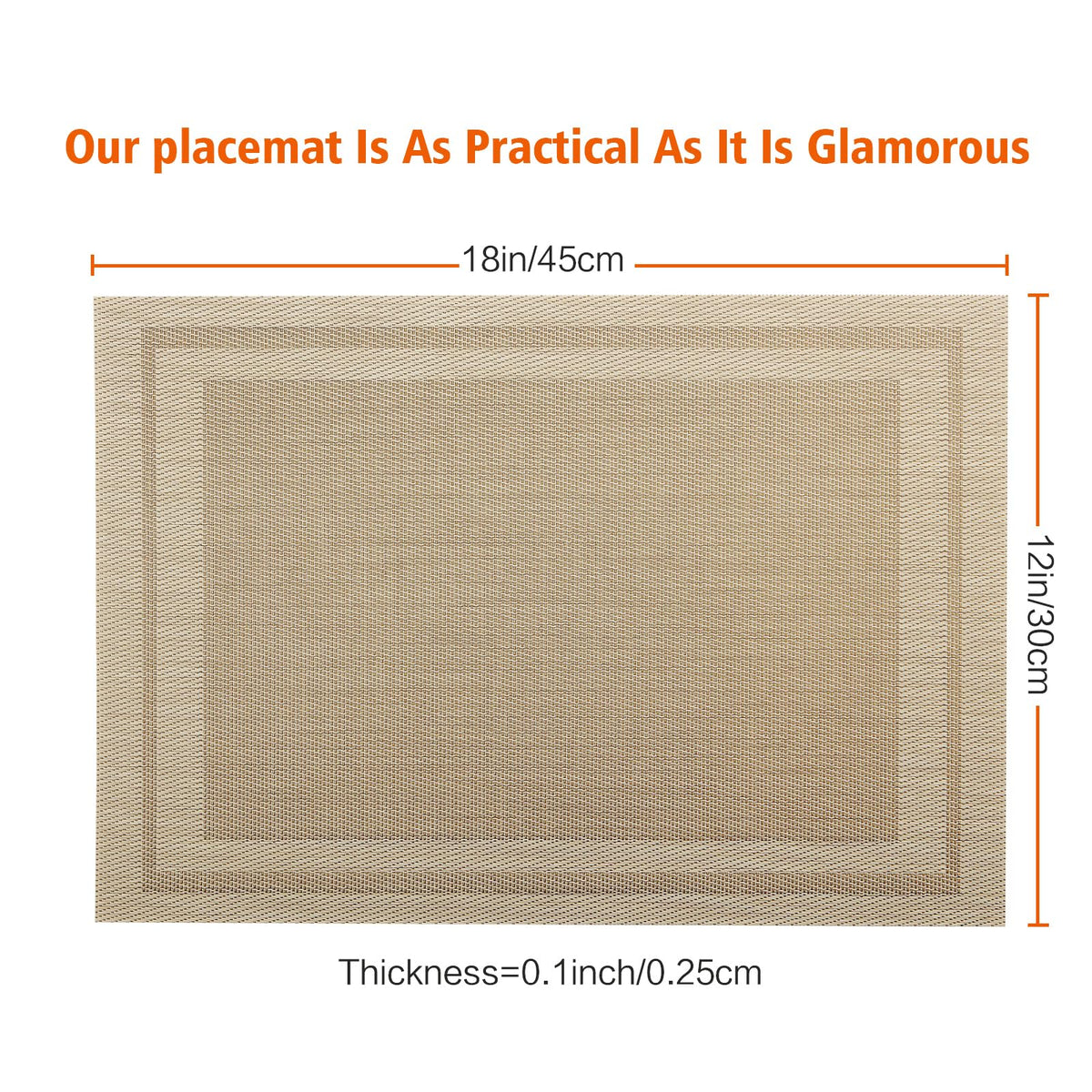Bxzandya placemats for indoor outdoor use on various dining setups.
