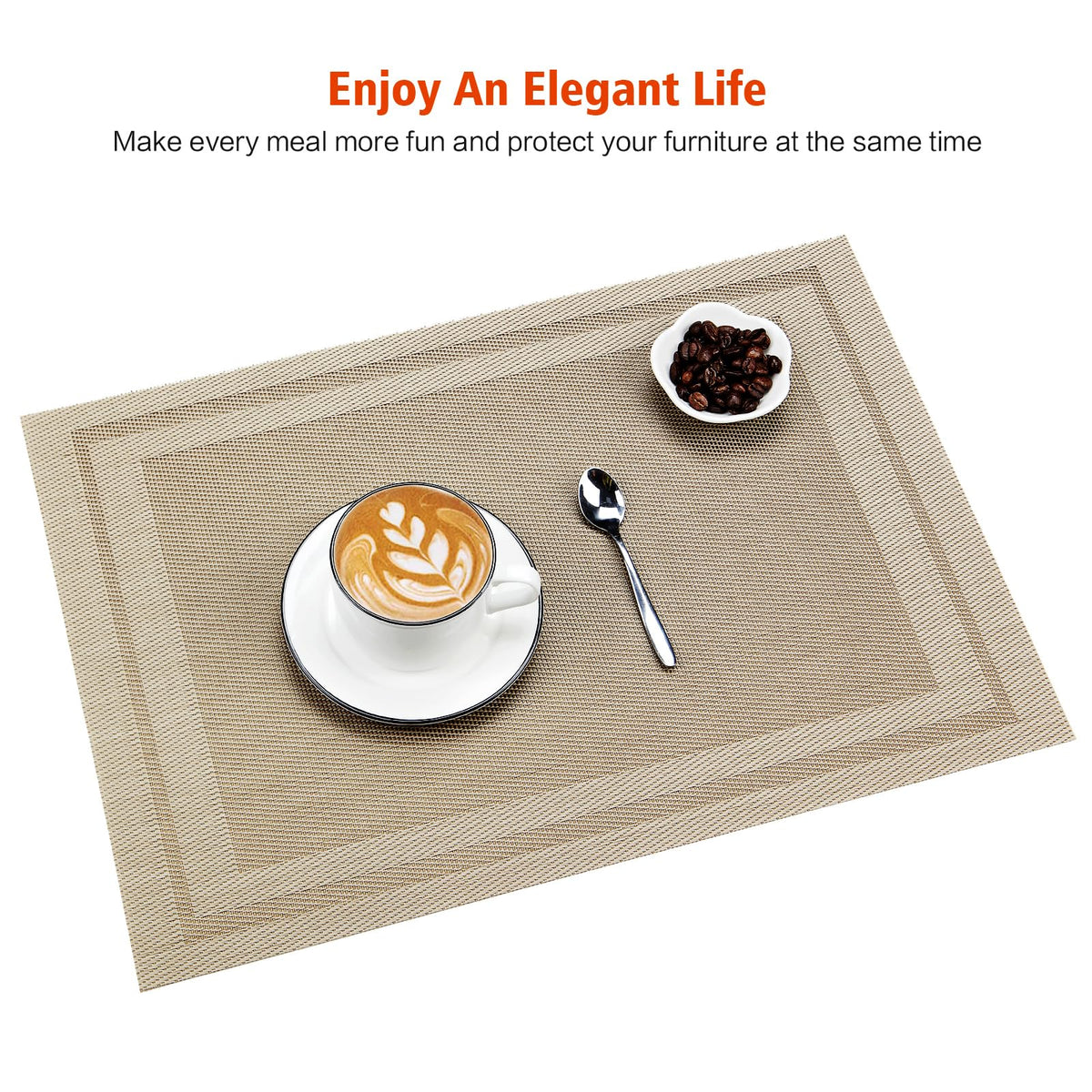 Bxzandya placemats roll up for compact storage between uses.