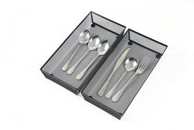 BYCY kitchen drawer organizer for utensils and gadgets keeps items neatly arranged.