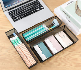 BYCY easy-clean mesh drawer organizer resists deformation and cleans with a wipe.