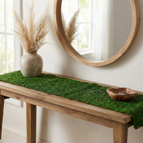 BYHER moss runner as floor cover creates woodland-inspired decor