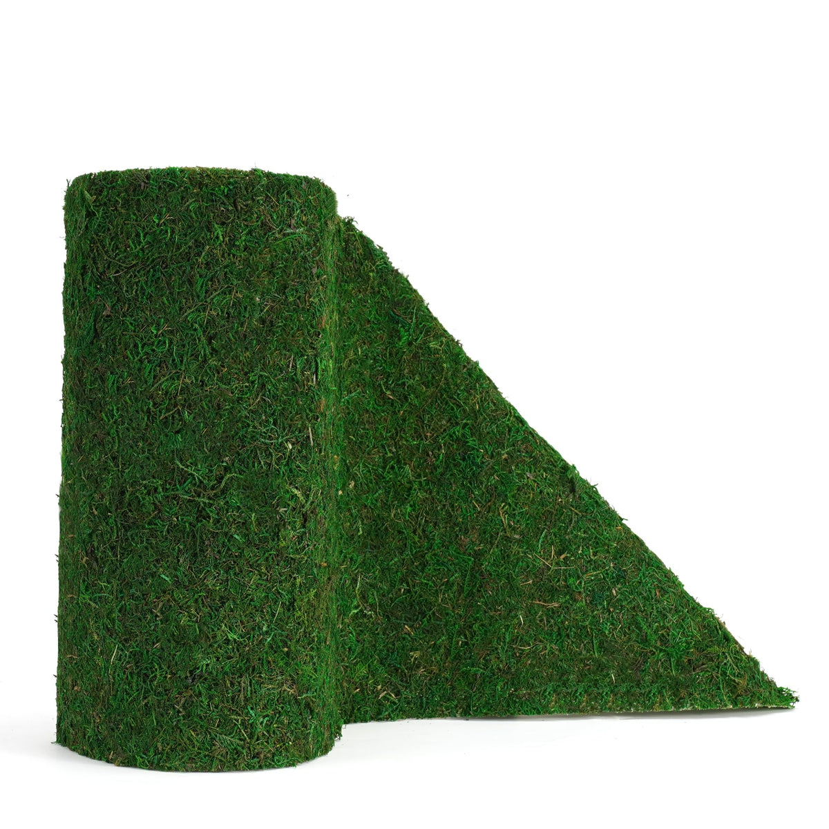 BYHER fake moss table runner close-up showing soft texture and lifelike moss