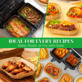 BYKITCHEN heat-safe liners withstand up to 450°F for cleaner cooking