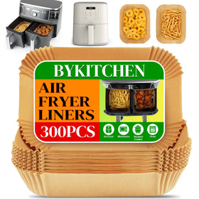 BYKITCHEN 300pcs liners for Ninja DZ550, keeps the air fryer basket clean and ready