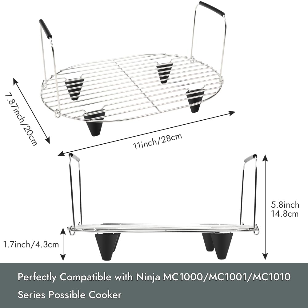 BYKITCHEN adjustable-handle rack ensures safe, precise lifting of hot dishes