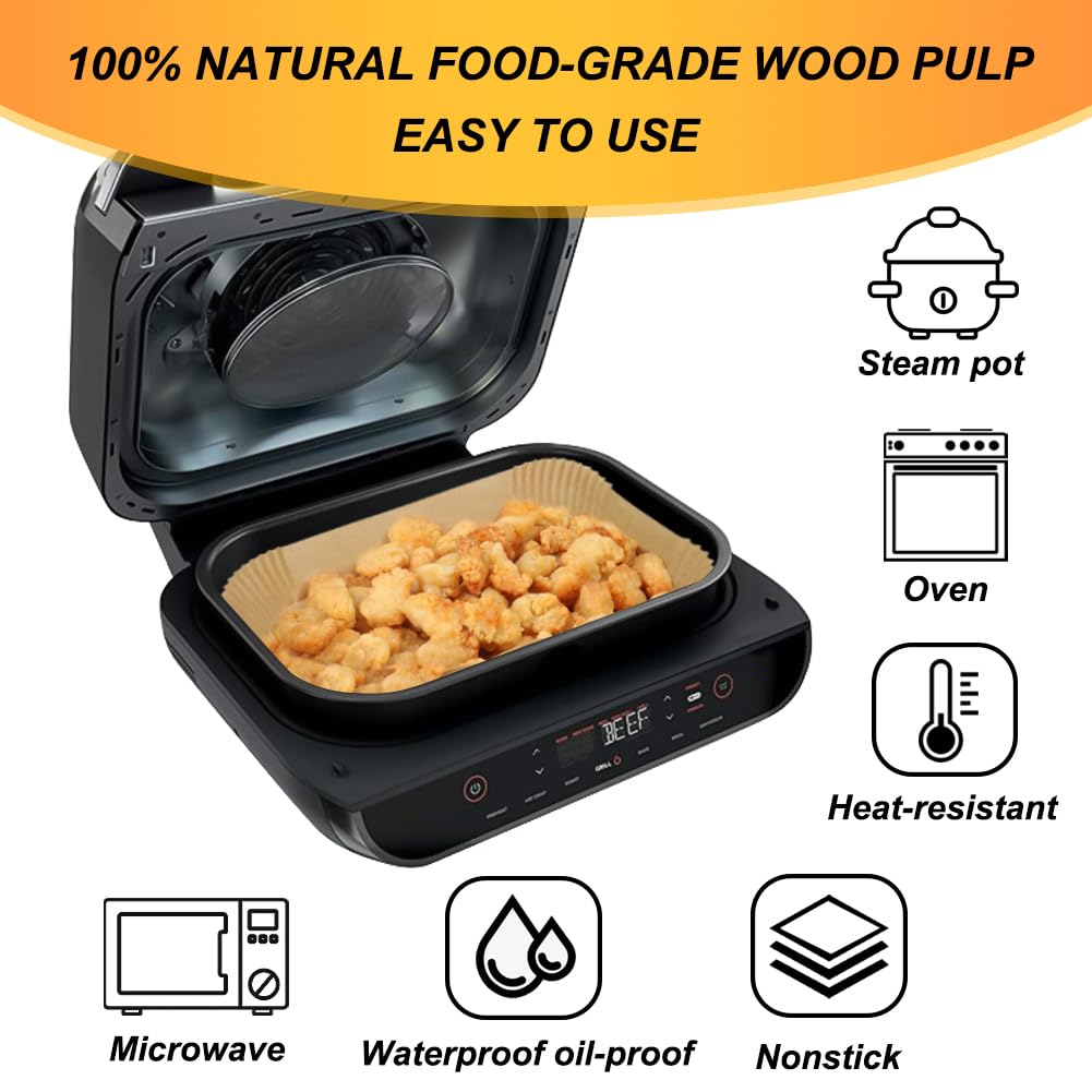 BYKITCHEN rectangle outer-size liner fits Ninja XL precisely.