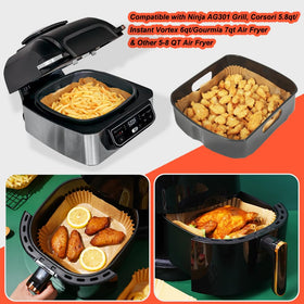 BYKITCHEN air fryer paper compatible with 5-8 qt models for versatile cooking