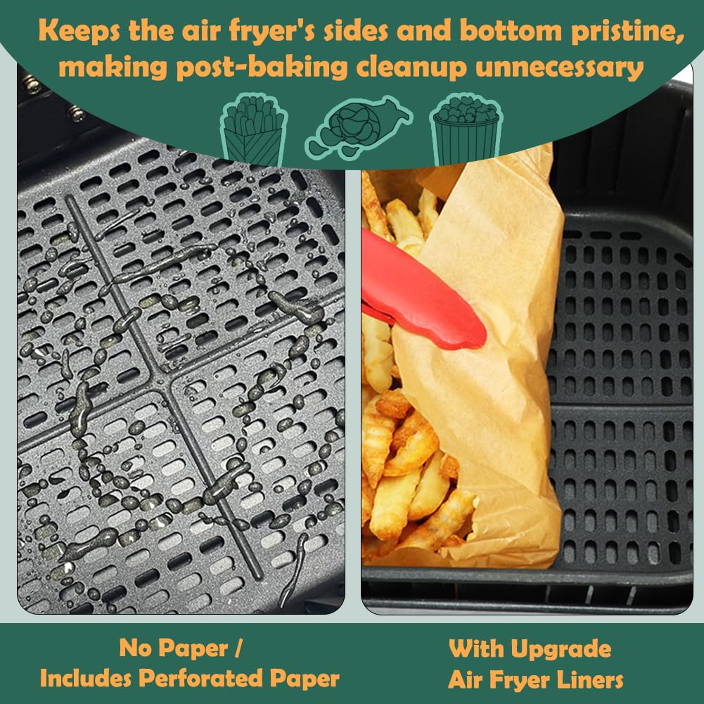 BYKITCHEN air fryer paper features nonstick coating for easy food release