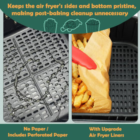 BYKITCHEN air fryer paper features nonstick coating for easy food release