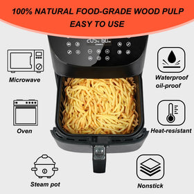 BYKITCHEN air fryer paper 200-count pack provides economical convenience