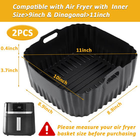 BYKITCHEN airfryer liner catches grease, helping keep your basket clean.