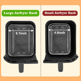 BYKITCHEN air fryer rack for ChefMan 6QT dual compatible expands capacity