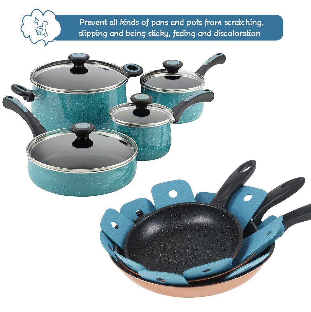 BYKITCHEN between-pots saver pads prevent chipping while stacking