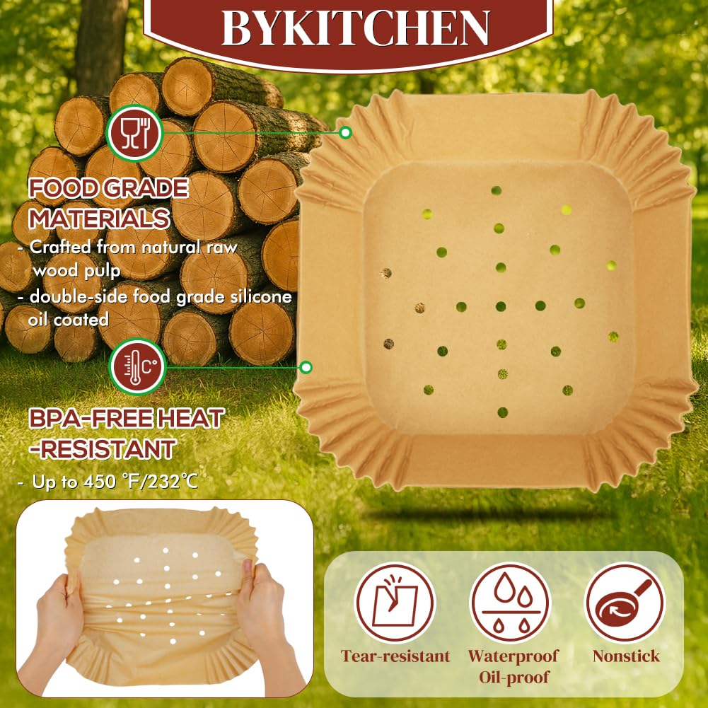 BYKITCHEN compatible with 5-8qt air fryers including Ninja and Chefman