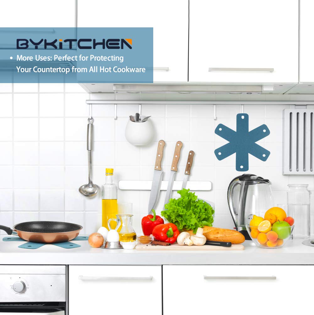 BYKITCHEN countertop protection pad shields surfaces from heat and marks