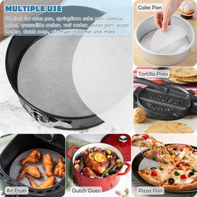 BYKITCHEN easy-release parchment rounds improving cleanup after baking.