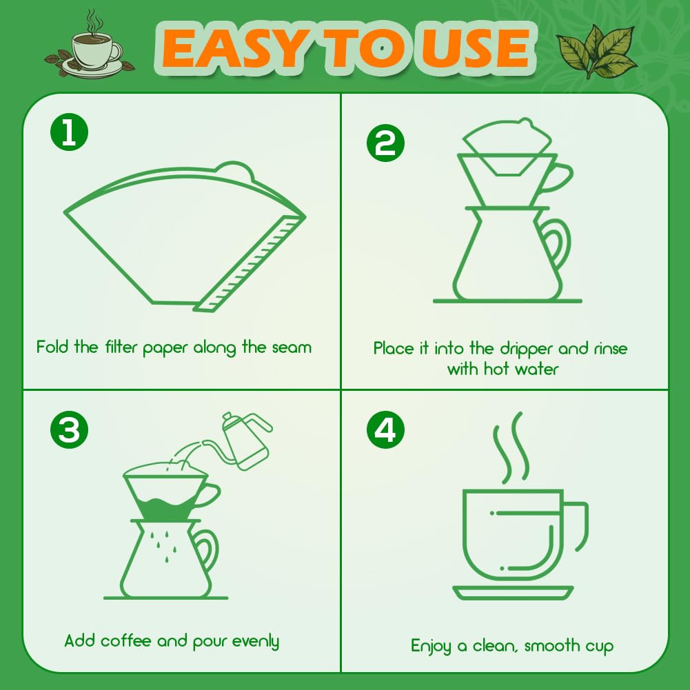 BYKITCHEN eco-friendly unbleached paper supports responsible, odor-free coffee flavor.