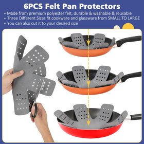 BYKITCHEN felt pan separator medium fits mid-size pots for organized stacking.