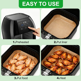 BYKITCHEN grease barrier prevents crumbs from sticking to the basket