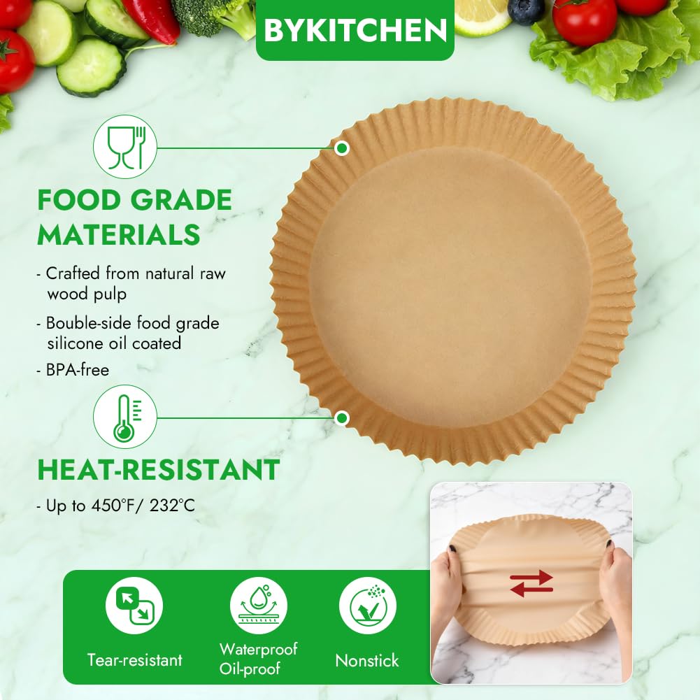BYKITCHEN heat-resistant parchment paper: BPA-free and oil-proof