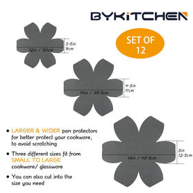 BYKITCHEN heavy-duty polyester felt material highlights durability and reusability