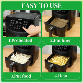 BYKITCHEN instant pot vortex plus 6qt liners for mess-free cooking.