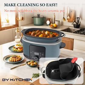 BYKITCHEN liner with integrated handles for safe lifting from pot