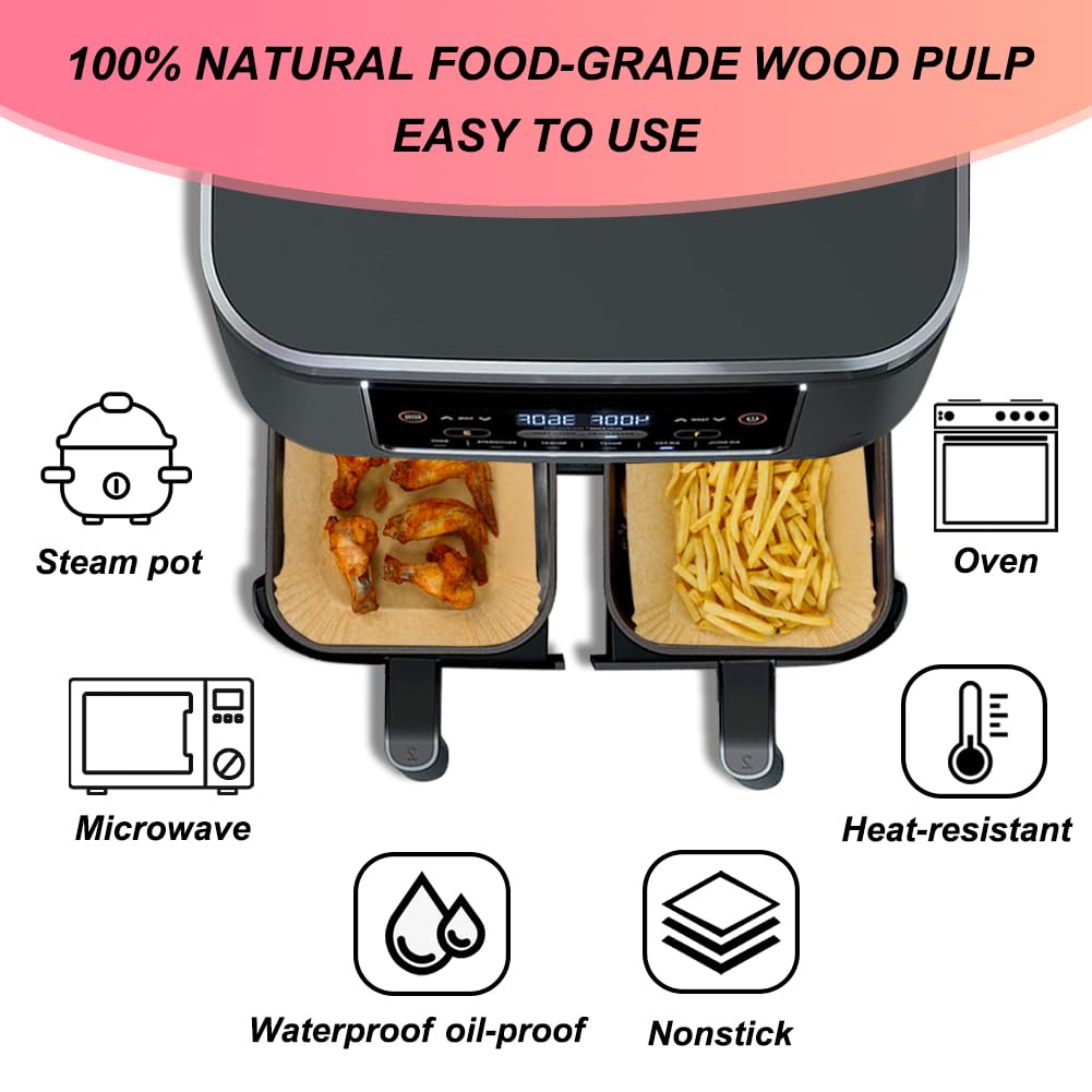 Liners shown heat-safe to 450°F for versatile cooking