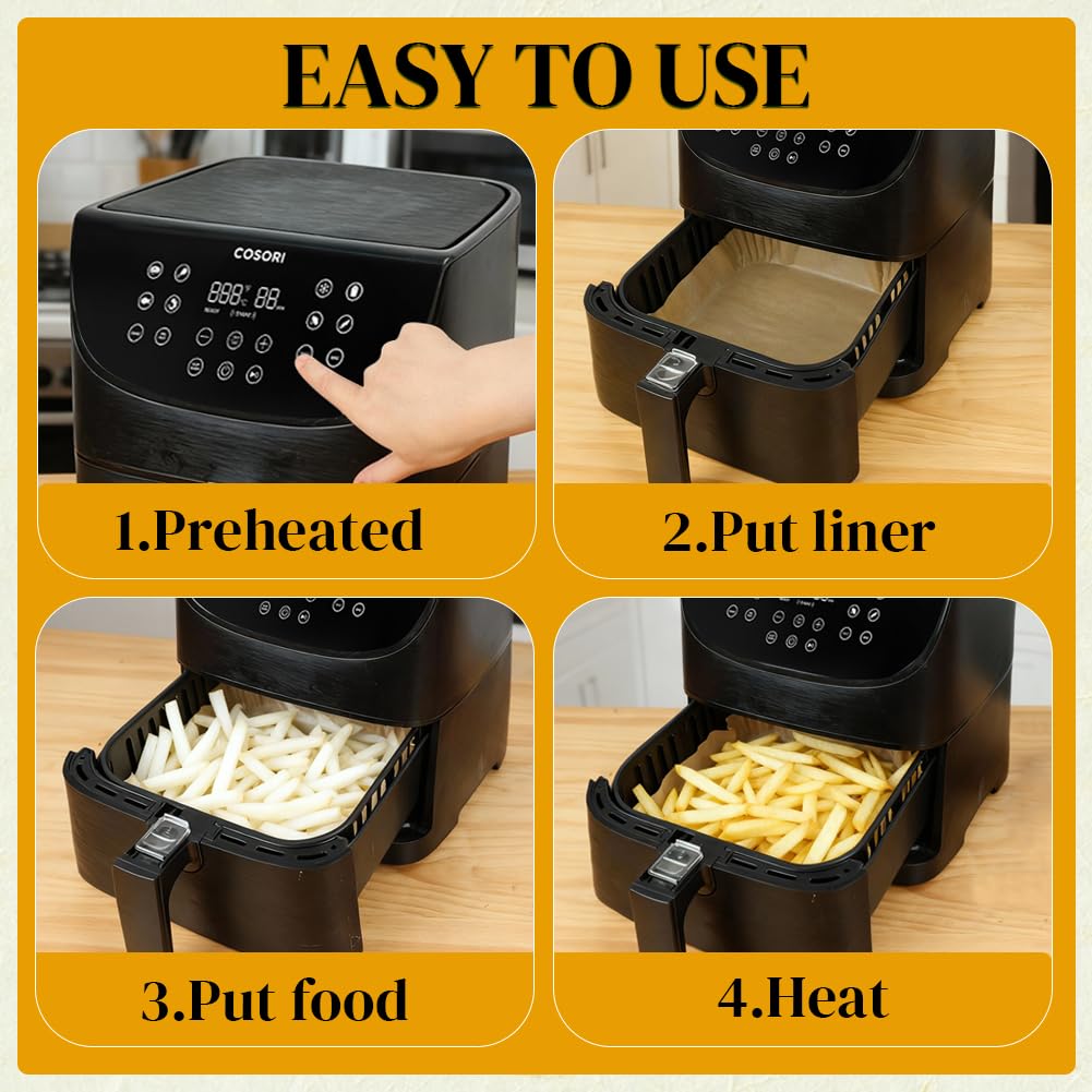 BYKITCHEN liners work in air fryers, microwaves, ovens, or steam pots